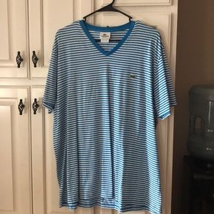 Lacoste blue stripe T-shirt